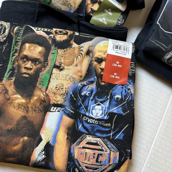 UFC Black Graphic T-Shirt for Men - Picture 6 of 6